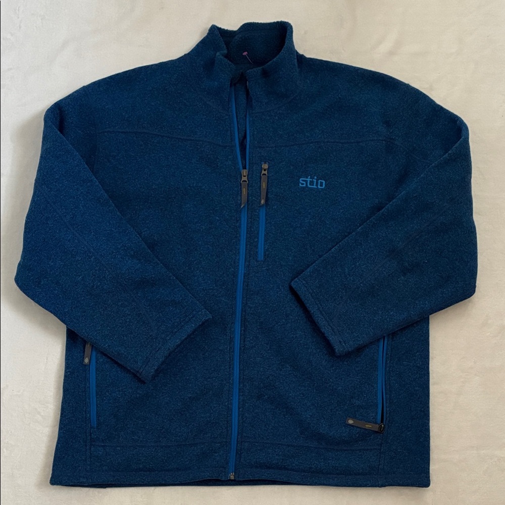 Stio Navy Full-Zip Fleece Jacket